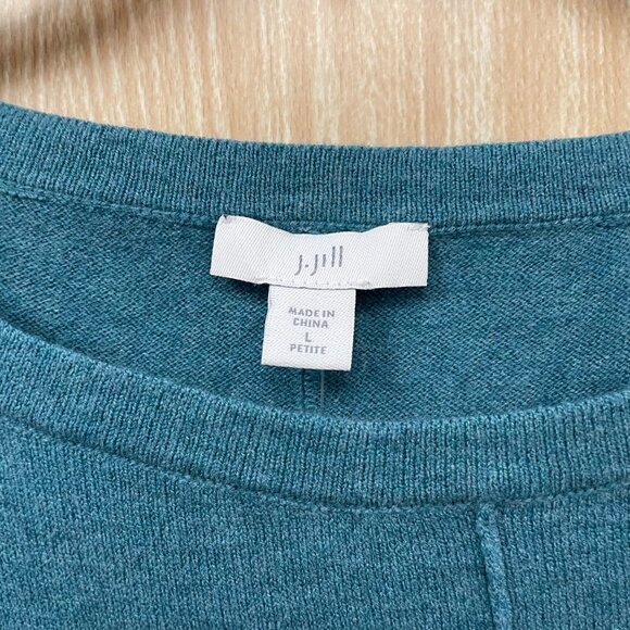 NWT J. Jill Blue Sweater Size Large Petite - Picture 2 of 7